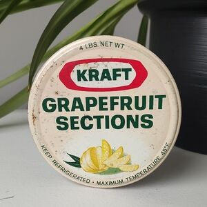 Vintage Kraft Grapefruit Sections Glass Jar